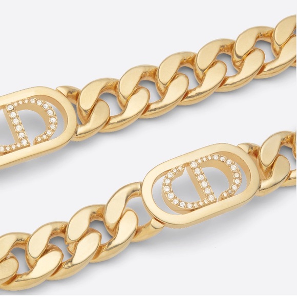 Dior 30 MONTAIGNE NECKLACE
Gold-Finish Metal and White Crystals Brand New - Picture 5 of 9